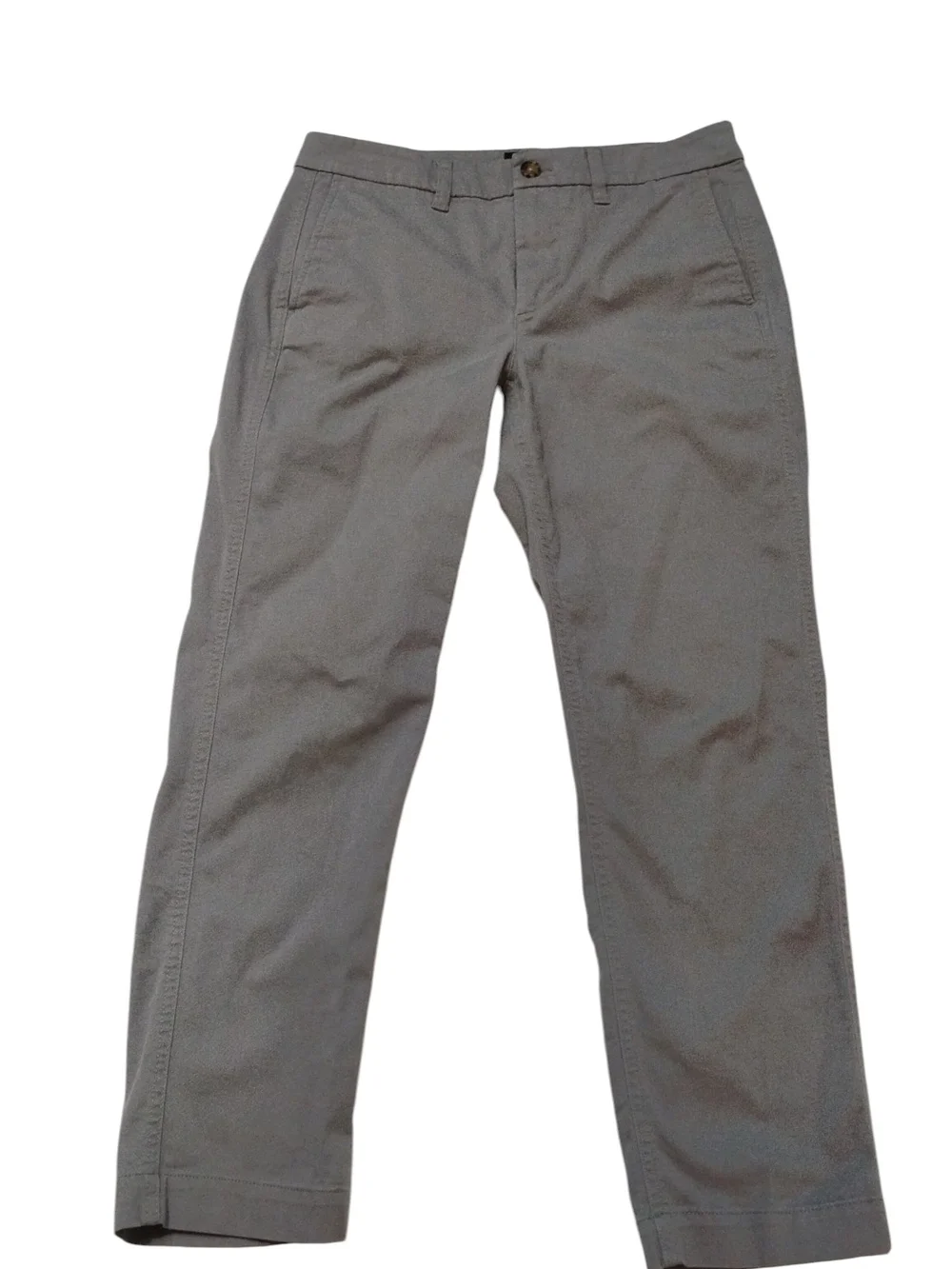 J. Crew Women's High Rise Girlfriend Light Gray Chino Pants SZ 4